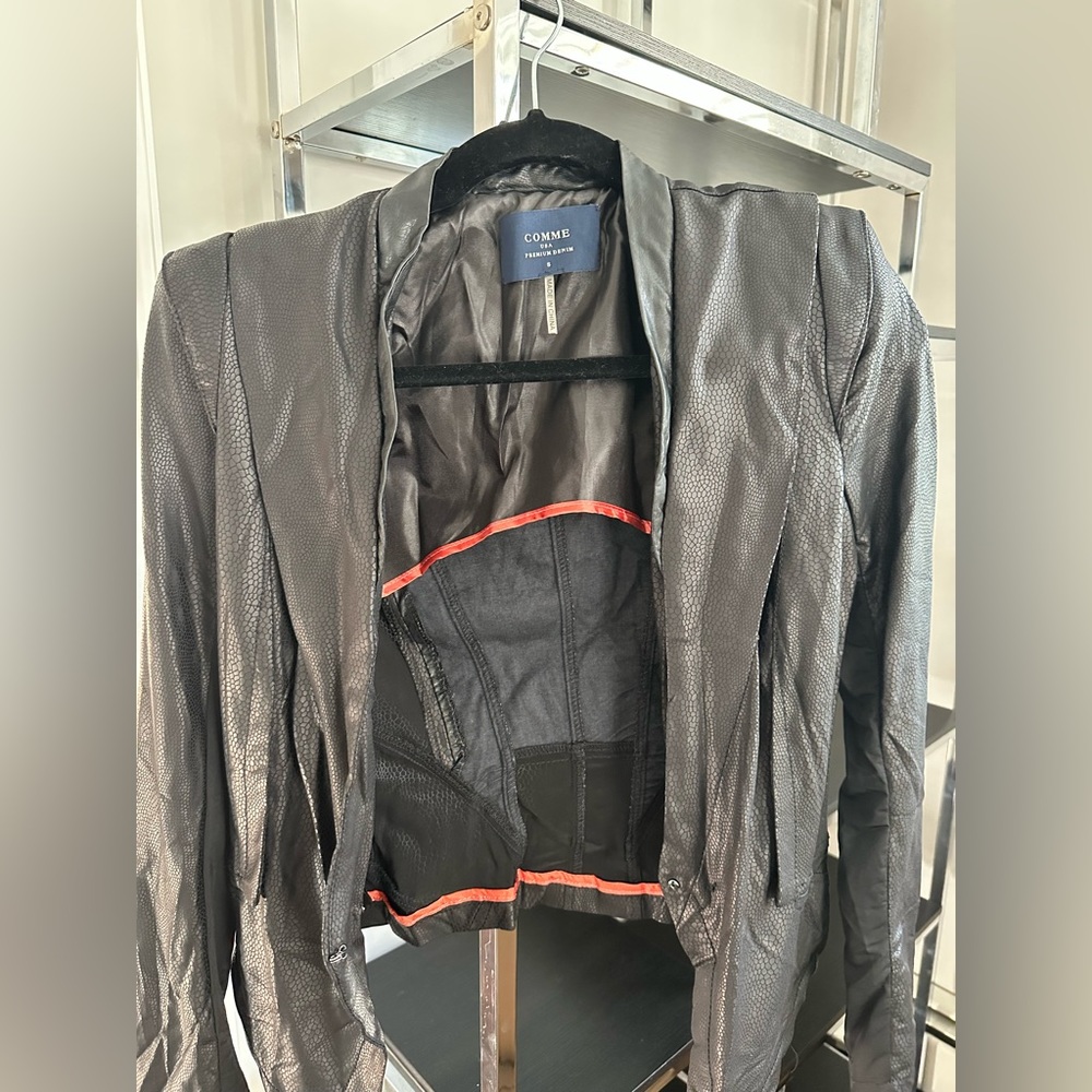 Black moto jacket